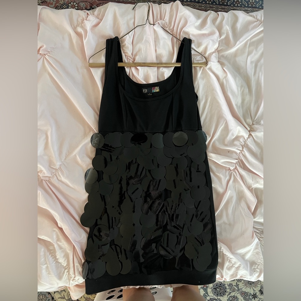 Black sequin dress